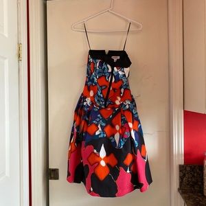 PETER PILOTTO TARGET STRAPLESS PARTY DRESS